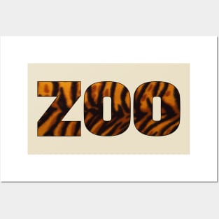 Zoo Tiger Pattern Posters and Art